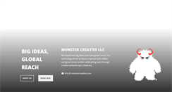 Desktop Screenshot of monstercreative.com